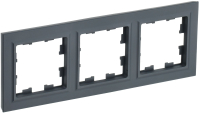 BRITE Рамка 3 поста РУ-3-БрГ графит IEK BR-M32-K53