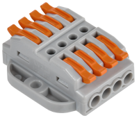 Строительно-монтажная клемма СМК 222-4144P проходная с площадкой (50шт/упак) IEK UKZ20-4144P-050