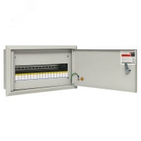 Щит распределительный встраиваемый ЩРв-18 с замком IP30 1х18 EKF mb11-18m