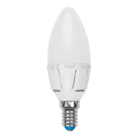 Лампа светодиодная (UL-00002411) Uniel E14 7W 4000K матовая LED-C37 7W/NW/E14/FR PLP01WH