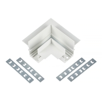 Коннектор угловой для магнитного шинопровода Myfar Accessories for MagLine 23 MT0200-CL-W