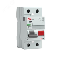 Устройство защитного отключения DV 2P 40А/30мА (А) AVERES EKF rccb-2-40-30-a-av