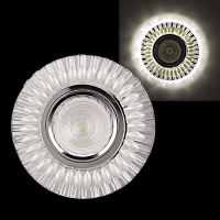 Встраиваемый светильник Reluce 16168-9.0-001GP MR16+LED3W WT/CL