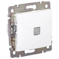 Переключатель одноклавишный Legrand Valena 10A 250V с подсветкой белый 774410