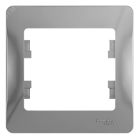 GLOSSA Рамка 1 пост алюминий Systeme Electric GSL000301