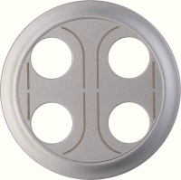 Лицевая панель Legrand Celiane розетки двойной Banana титановая 068532