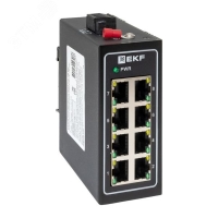 Коммутатор промышленный неуправляемый U-8T, 8 портов 10/100Base-T(X) RJ45, монтаж на динрейку TSX EKF TSX-U-8T