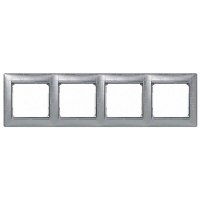 Рамка 4-постовая Legrand Valena алюминий модерн 770344