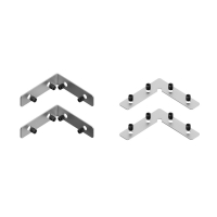 Комплект угловых соединителей для шинопровода под натяжной потолок, серебристый 4 шт Hesby Lighting ElDeko HSBL_0190