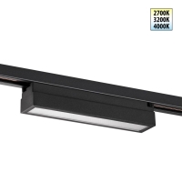 Трековый однофазный двухжильный светильник с переключателем цветовой температуры Novotech Port Iter 359783