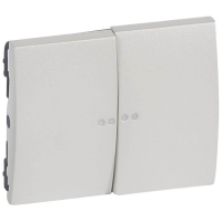 Клавиша Legrand Galea Life выключателя двойная с индикацией перламутр 771579