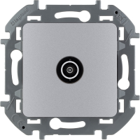 Розетка TV «звезда» 2 дБ 0 2400 мГц INSPIRIA алюминий Legrand/Daccord 673852