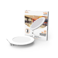 Встраиваемый светодиодный светильник Gauss 939111112 GAUSS