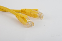 Патч-корд UTP Cat.5е 1 м желтый Hyperline 17749