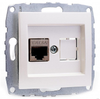 Розетка компьютерная Rj45 Cat6 Mono Electric Despina-Larissa жемчуг 500-002505-125