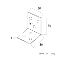Угол монтажный Favourite Practica 2203-CL-003