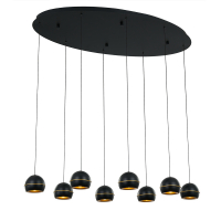 Подвесная люстра DeLight Collection MD21001034-8A black/gold