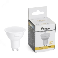 Лампа светодиодная LED 5вт 230в GU10 теплый FERON LB-24 51215