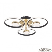 Потолочный светильник Arte Milano Ferrara 276140/3+3 BK/GD