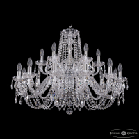 Подвесная люстра Bohemia Ivele Crystal 1402/12+6/300/2d Ni