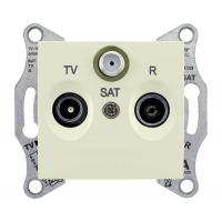 Розетка TV/R/SAT оконечная Schneider Electric Sedna 1dB SDN3501347