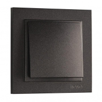 Выключатель одноклавишный Mono Electric Despina 10А 250В графит 102-202025-100