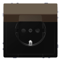 Розетка Schneider Electric Merten D-Life 16A с/з и крышкой MTN2310-6052