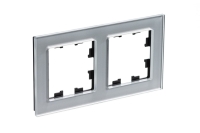 Рамка 2-ая Systeme Electric AtlasDesign Nature Стекло алюминий ATN320302