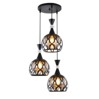 Подвесная люстра Seven Fires Levent SF4045/3P-BK-AM