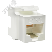 Модуль Keystone RJ45 CAT6 неэкр180 градусов белый DKC RNK6U180WH
