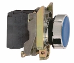 Кнопка синяя без фиксации 22мм 1но Schneider Electric XB4BA61