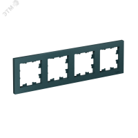 Рамка четырехпостовая ATLASDESIGN универсальная изумруд Systeme Electric ATN000804