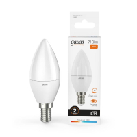 Лампа светодиодная Gauss E14 10W 3000K матовая 33110 GAUSS