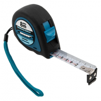 Рулетка  Ergonomisch , 8 м x 25 мм, магнитный обрезиненный зацеп GROSS 31104