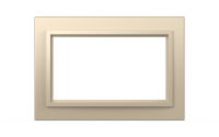 Рамка для двухместной розетки без заземления ELBI Zena 608-012500-908