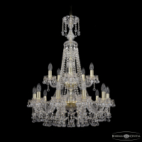 Подвесная люстра Bohemia Ivele Crystal 1409/10+5/240/XL-91/2d G