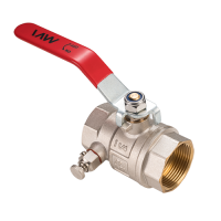 Кран шаровый 1'1/4 ВВ с дренажем и воздухоотводчиком MVI BV.630.07