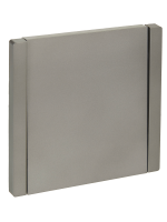 FORTE&PIANO Выключатель 1-клавишный проходной 10А FP503 сталь IEK FP-V12-0-10-1-K46