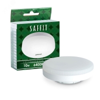 Лампа светодиодная LED 10вт GX53 дневной таблетка SAFFIT SBGX5310 55229