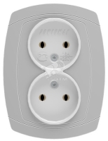 OVAL Розетка 2 пост скрытая 16А белый Powerman 1152773