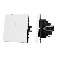 Механизм звонкового выключателя Arlight LED SWT-NOBE-MKR1-SFPL-L-WH (230V, 10A) (Белый кварц) 061737