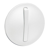 Лицевая панель Legrand Celiane выключателя одноклавишного белая 065001