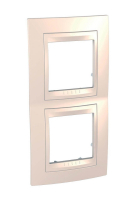 Рамка 2-постовая вертикальная Schneider Electric Unica Хамелеон MGU6.004V.25