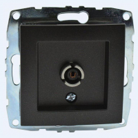 Розетка TV проходная Mono Electric Despina-Larissa графит 500-002005-137