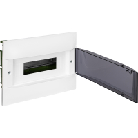 Practibox S Пластиковый щиток Встраиваемый (ЩРв-П) (в полые стены) 1X12 Дымчатая дверь Legrand 135571