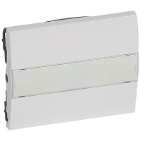 Клавиша Legrand Galea Life выключателя с индикацией держателем этикетки белая 777017