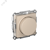 ATLASDESIGN СВЕТОРЕГУЛЯТОР (диммер) повор-нажим,  LED, RC, 400Вт, мех., ПЕСОЧНЫЙ Systeme Electric ATN001223