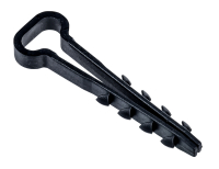 Дюбель-хомут 5х10мм для плоского кабеля нейлон черный (100шт/упак) IEK UDH14-05-10-100-K02