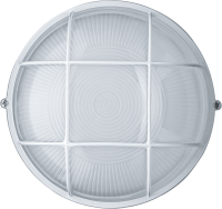Светильник НПП-100w термостойкий круглый с решеткой IP54 белый Navigator Group 94807 14729