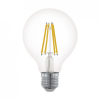 Лампа светодиодная филаментная диммируемая Eglo E27 6W 2700К прозрачная 11702